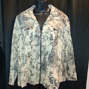 Stonebridge Elegant Black and Cream Women's Utility Jacket